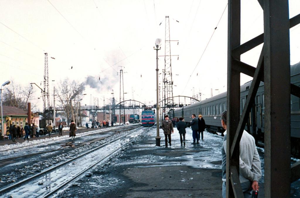 Транссибирская магистраль - 1990 год. Станция Зима.