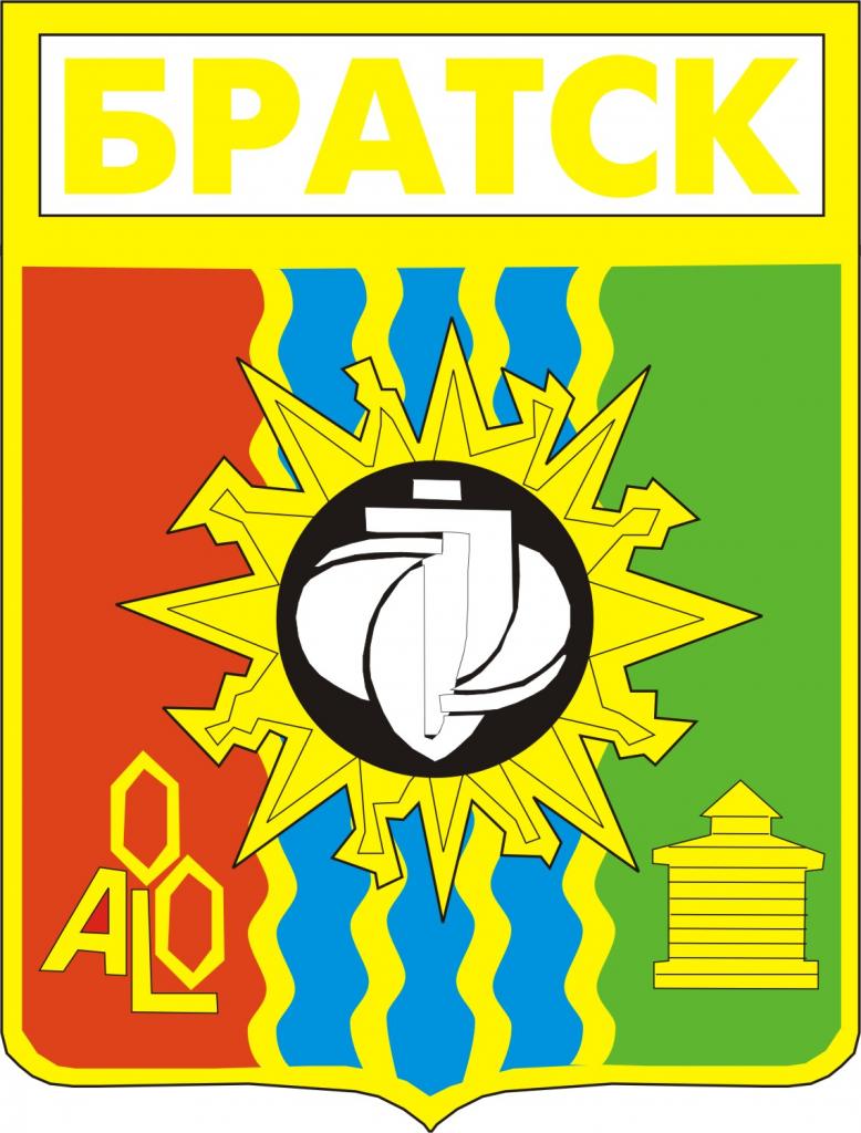 Герб г. Братска (редакция 1980 года)