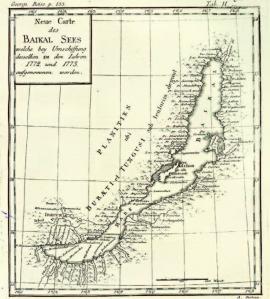 Карта Байкала И. Георги