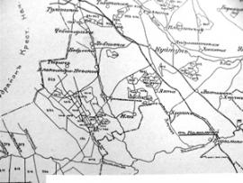 Старая карта, хранящаяся в Куйтунском краеведческом музее. На ней еще нанесена АН-станица