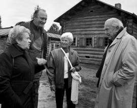 Грэм Грин (справа) в гостях у иркутян