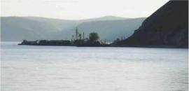 Вид через онгару на порт Байкал. 2006 г