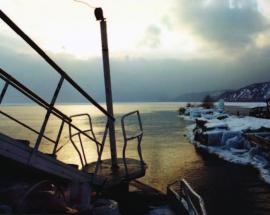 Пристань в порту Байкал