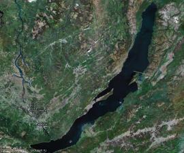 Озеро Байкал. Вид из космоса