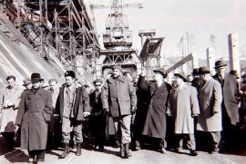  Фидель Кастро в Братске, на строительстве ГЭС. 13 мая 1963.  Фотохроника ТАСС