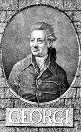 И.Г. Георги. Академик, этнограф. Вел зоологические и ботанические исследования (1772 –1774 гг.).