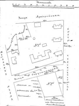 План участка земли Базановской больницы. 1892 г.