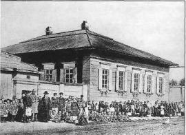Дом в Знаменском предместье по пер. Малыгинскому, 7 (ныне ул. Николаева), где родился П.А. Пономарев. Фото 1893 г.