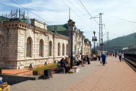 Вокзал станции "Слюдянка"