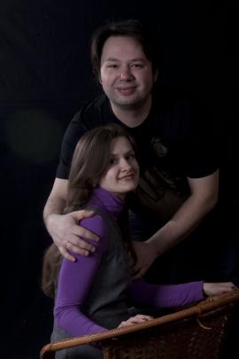 Илья Ставский с супругой